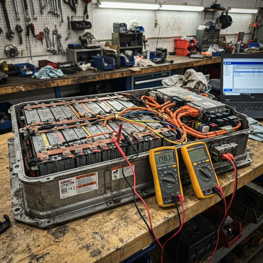 GMC Sierra Hybrid Battery Module Testing