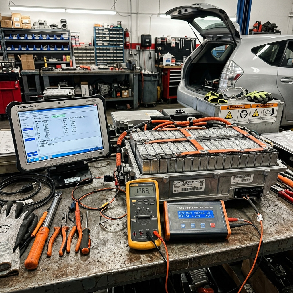 Toyota Prius v Hybrid Battery Diagnostics