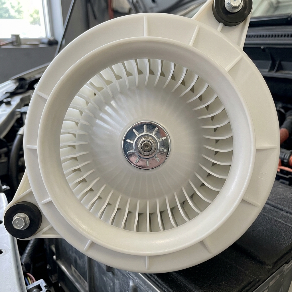 Toyota Prius hybrid battery cooling fan cleaned and ready to reinstall